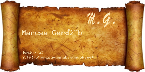 Marcsa Geréb névjegykártya